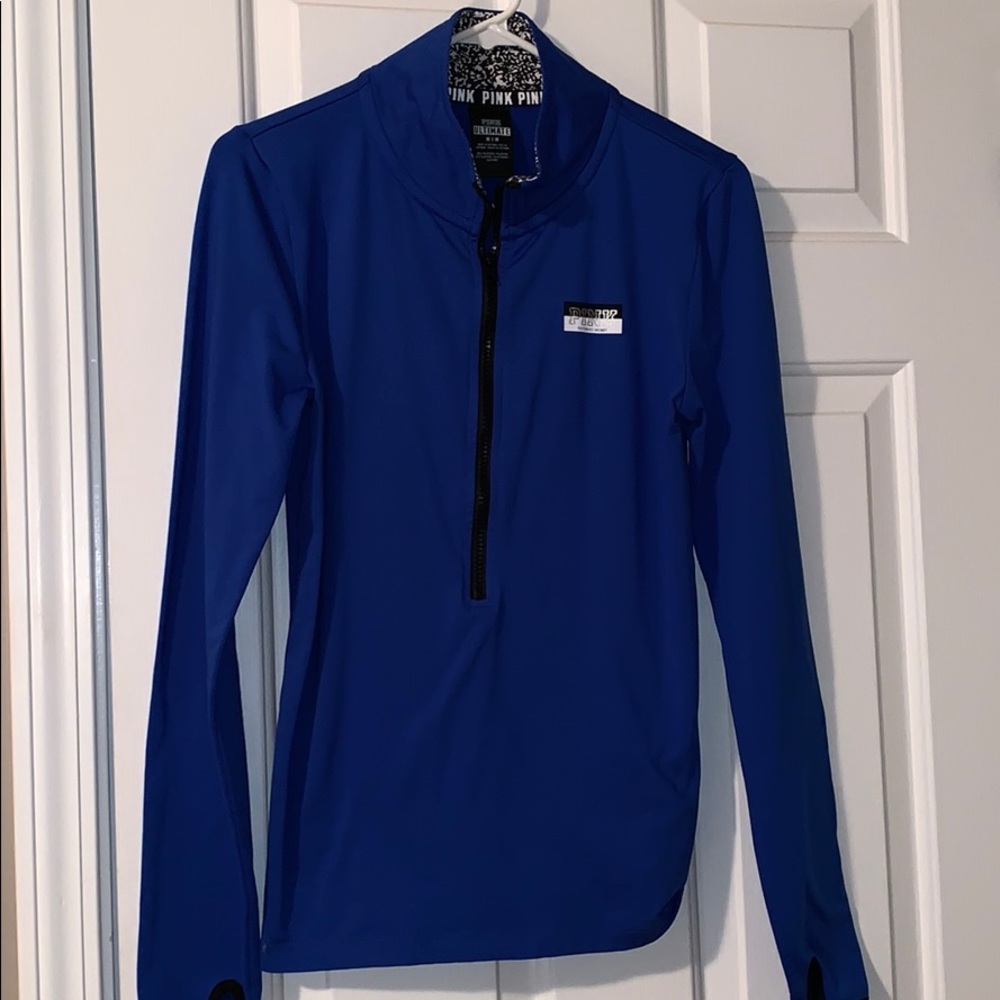 Women’s Pink athletic quarterzip
